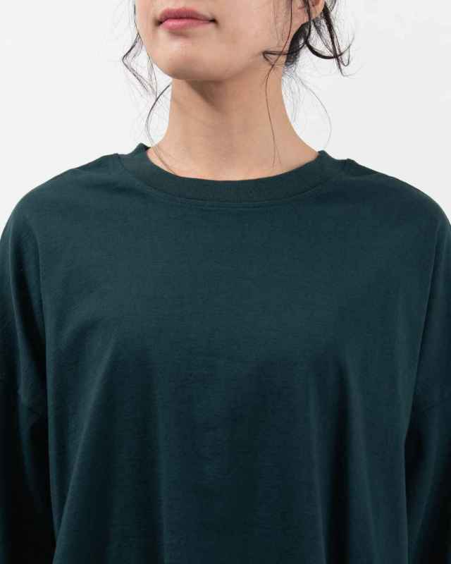 B-512016 BLUE LAKE MARKET アメリカンドライ天竺||バックスリットプルオーバー