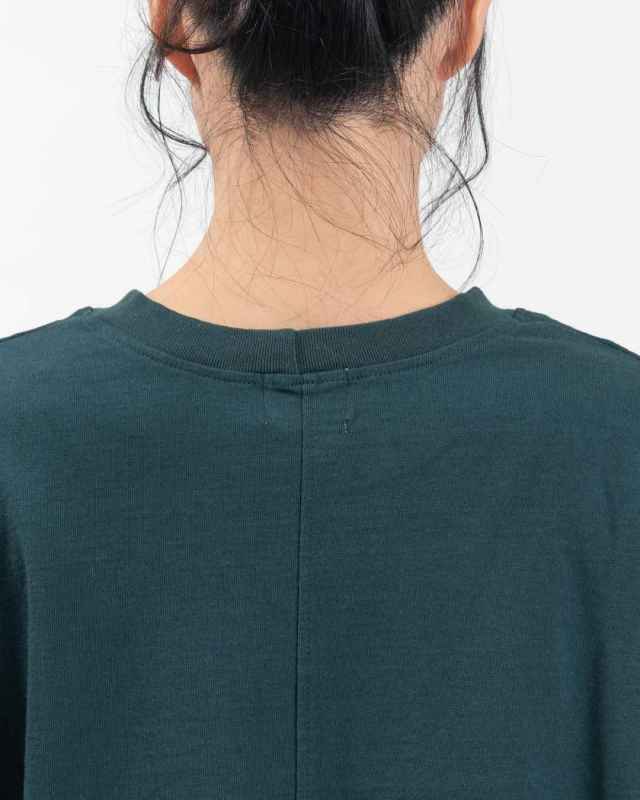 B-512016 BLUE LAKE MARKET アメリカンドライ天竺||バックスリットプルオーバー