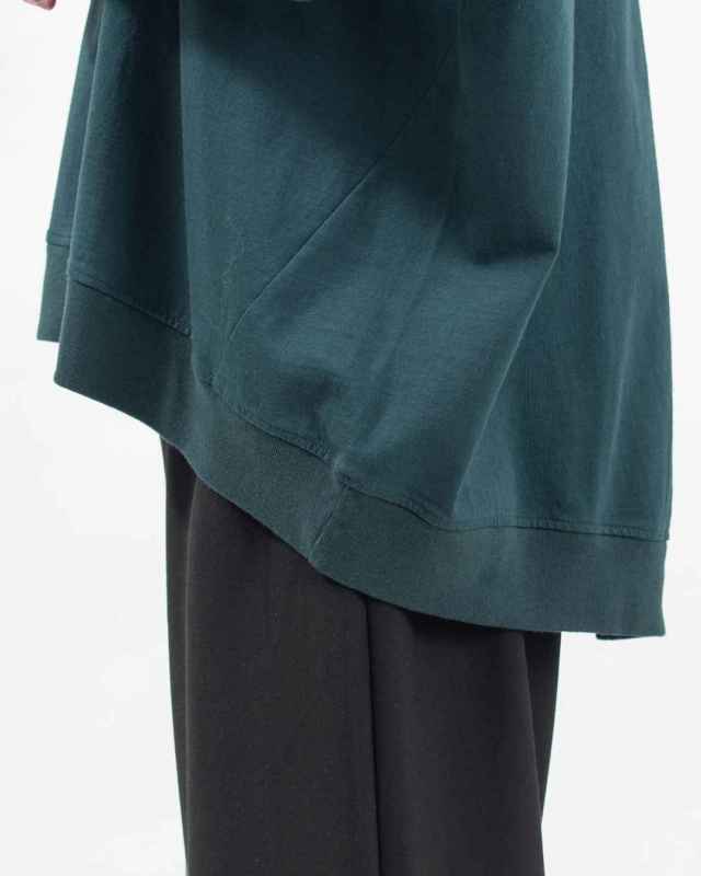 B-512016 BLUE LAKE MARKET アメリカンドライ天竺||バックスリットプルオーバー