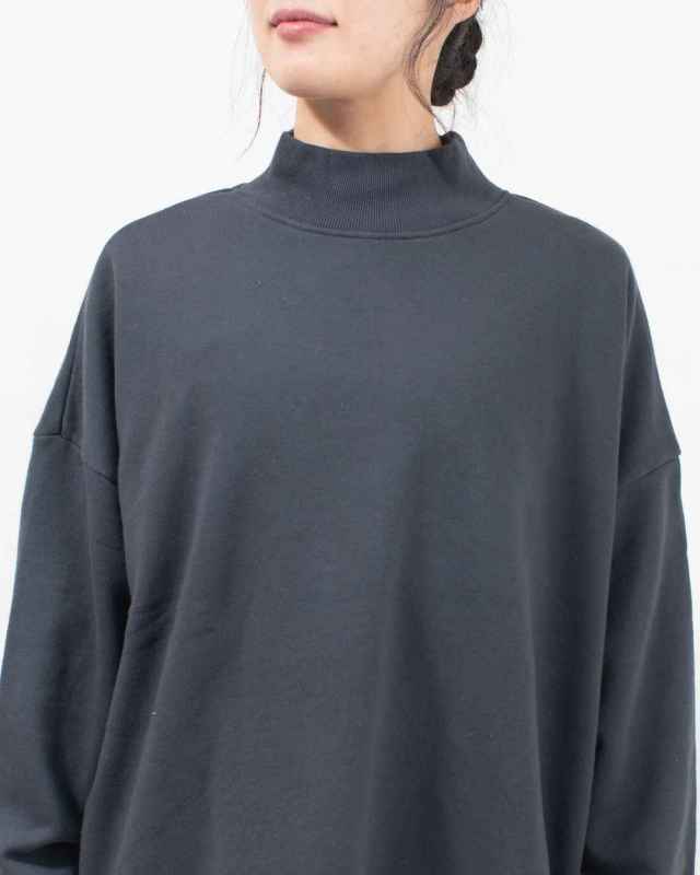 B-513008 BLUE LAKE MARKET AZUMA裏毛サイドスリットプルオーバー