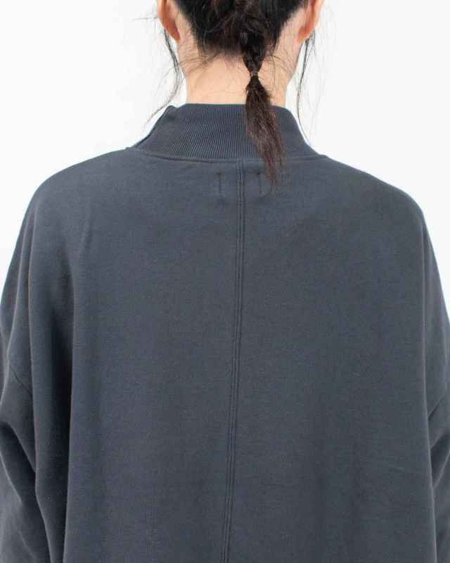 B-513008 BLUE LAKE MARKET AZUMA裏毛サイドスリットプルオーバー