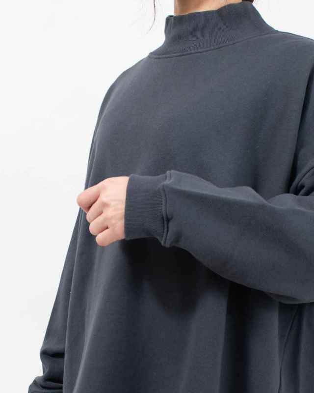 B-513008 BLUE LAKE MARKET AZUMA裏毛サイドスリットプルオーバー