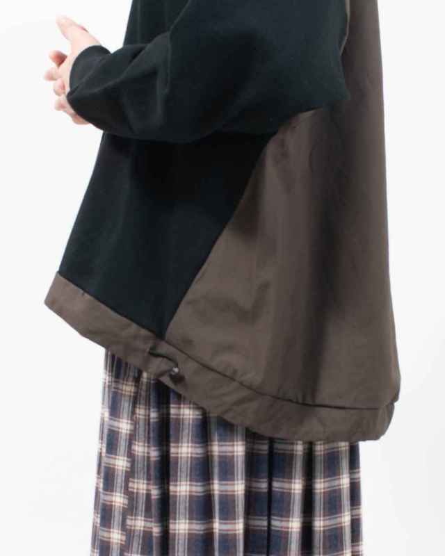 B-513022 BLUE LAKE MARKET AZUMA裏毛/40/2コーマウェザー バイファブリックプルオーバー