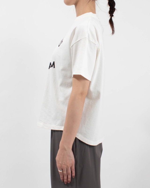 B-521048　BLUE LAKE MARKET アメリカンドライ天竺 ヘムラウンドプリントTee[ST.ANSELMS～]