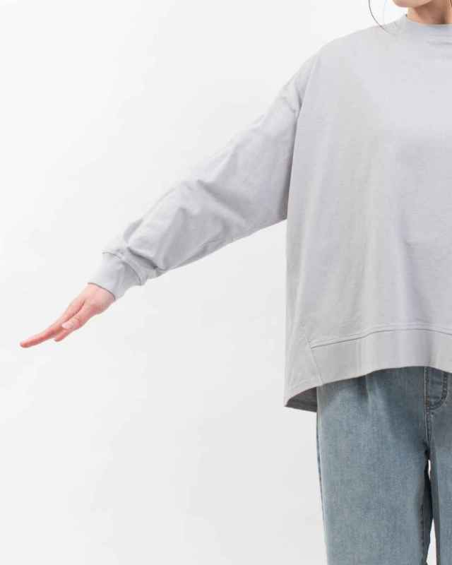 B-522008  BLUE LAKE MARKET アメリカンドライ天竺||バックタックプルオーバー