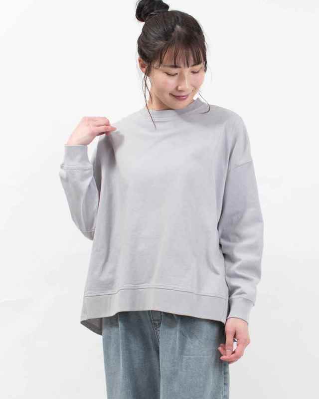 B-522008  BLUE LAKE MARKET アメリカンドライ天竺||バックタックプルオーバー