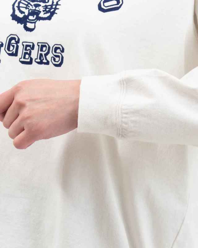 B-522023  BLUE LAKE MARKET 17/-BD天竺ラグランプリントプルオーバー[SAN JACINTO TIGERS]