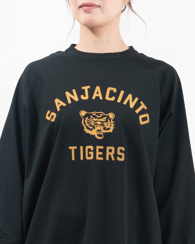 B-532004 BLUE LAKE MARKET 17/-BD天竺 プリントラグランプルオーバー[SANJACINTO TIGERS]