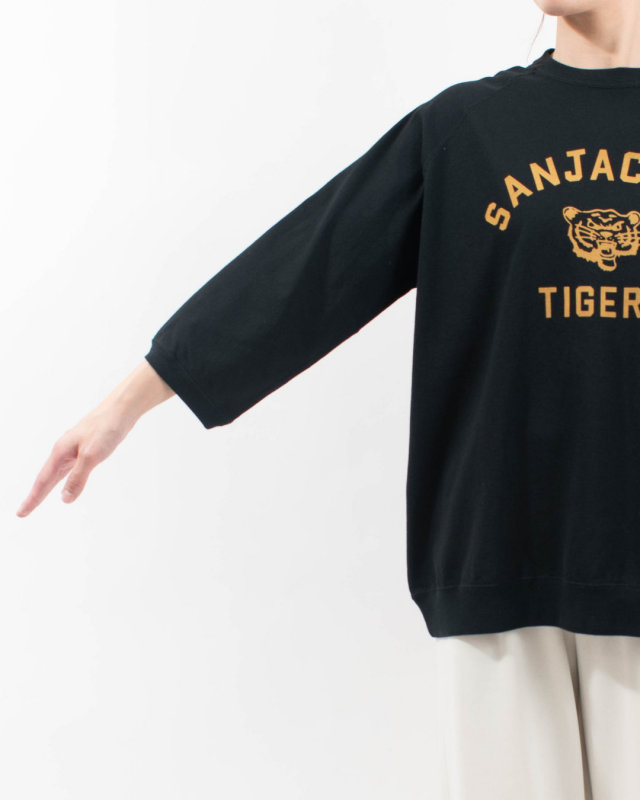 B-532004 BLUE LAKE MARKET 17/-BD天竺 プリントラグランプルオーバー[SANJACINTO TIGERS]