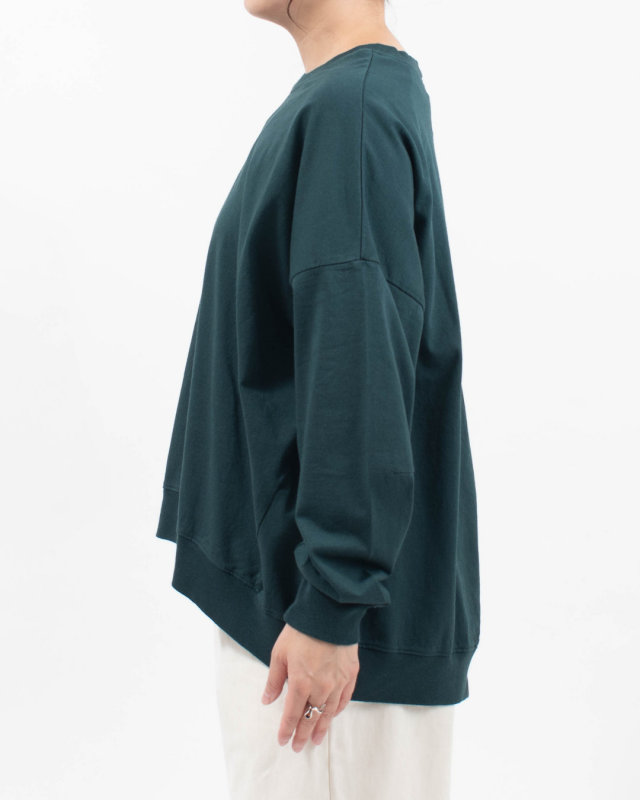 B-532026 BLUE LAKE MARKET アメリカンドライ天竺||バックスリットプルオーバー