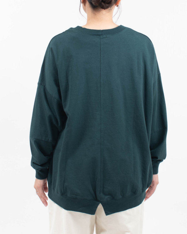 B-532026 BLUE LAKE MARKET アメリカンドライ天竺||バックスリットプルオーバー