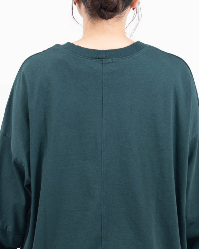 B-532026 BLUE LAKE MARKET アメリカンドライ天竺||バックスリットプルオーバー