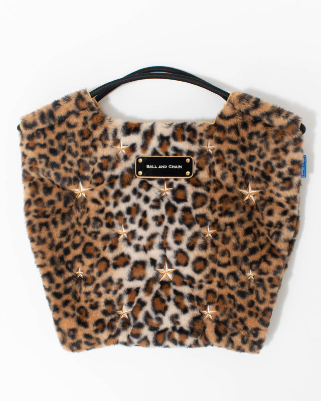 BANDC-STELLA-M Ball＆Chain Stellar Leopard Fur Print