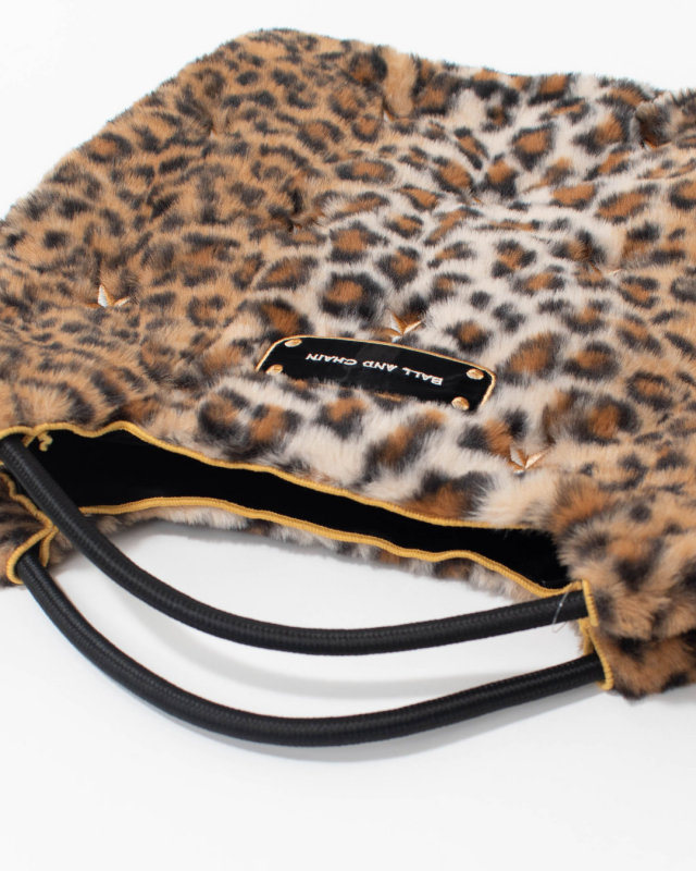 BANDC-STELLA-M Ball＆Chain Stellar Leopard Fur Print