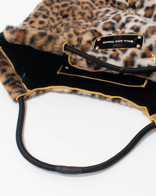 BANDC-STELLA-M Ball＆Chain Stellar Leopard Fur Print