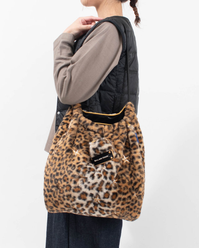 BANDC-STELLA-M Ball＆Chain Stellar Leopard Fur Print