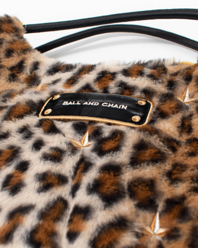 BANDC-STELLA-M Ball＆Chain Stellar Leopard Fur Print