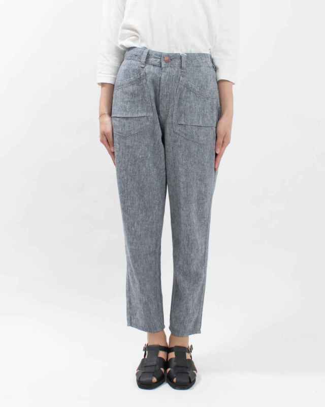 CF0585  Cafetty リネンテーパード リネンレーヨンキャンバス