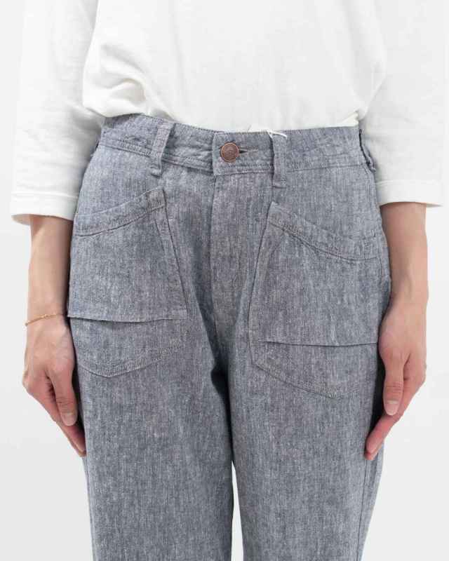 CF0585  Cafetty リネンテーパード リネンレーヨンキャンバス