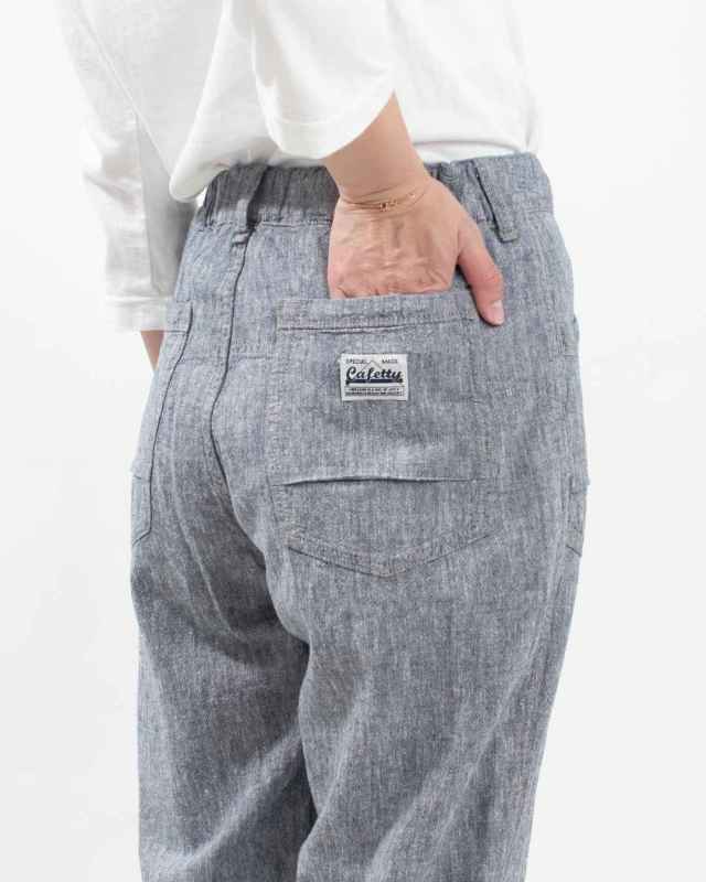 CF0585  Cafetty リネンテーパード リネンレーヨンキャンバス