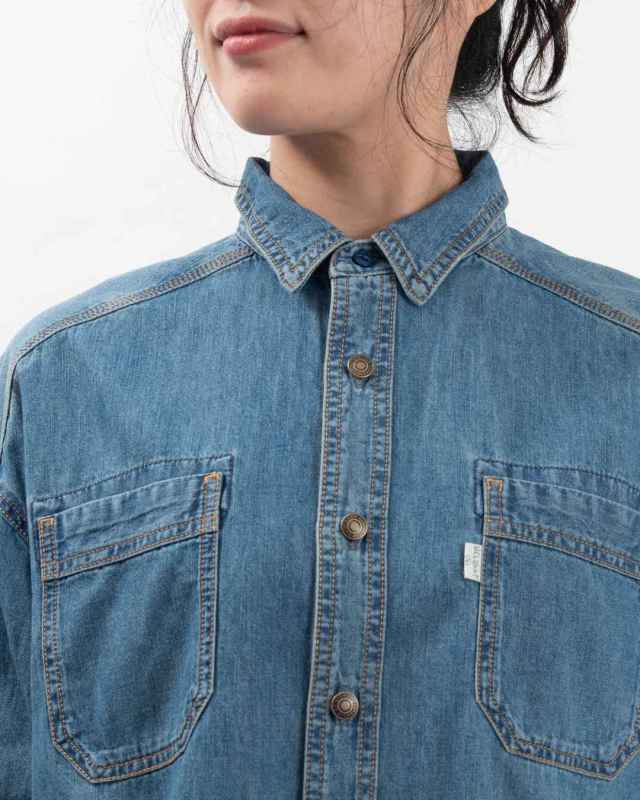 CF7193 Cafetty デニムワークシャツ