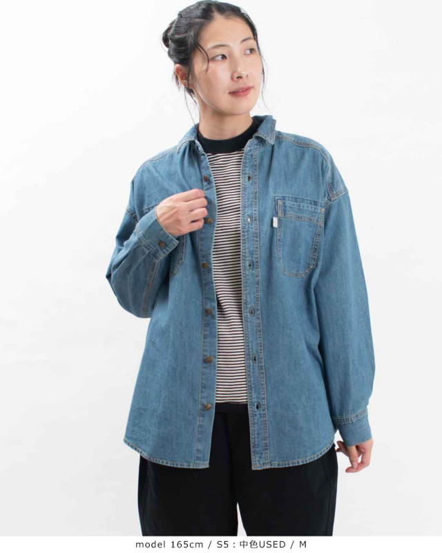 CF7193 Cafetty デニムワークシャツ