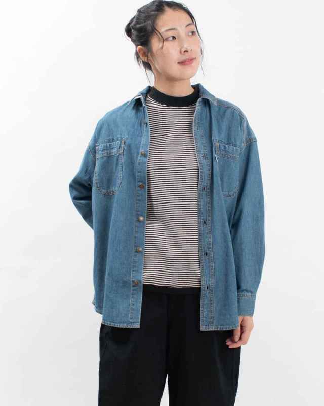 CF7193 Cafetty デニムワークシャツ