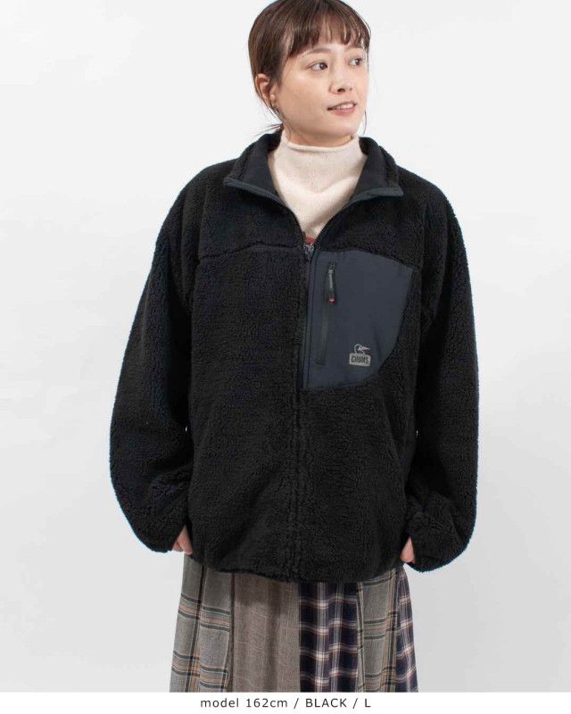 CH04-1474 CHUMS ボンディングフリースジャケット(アウター／フリース)