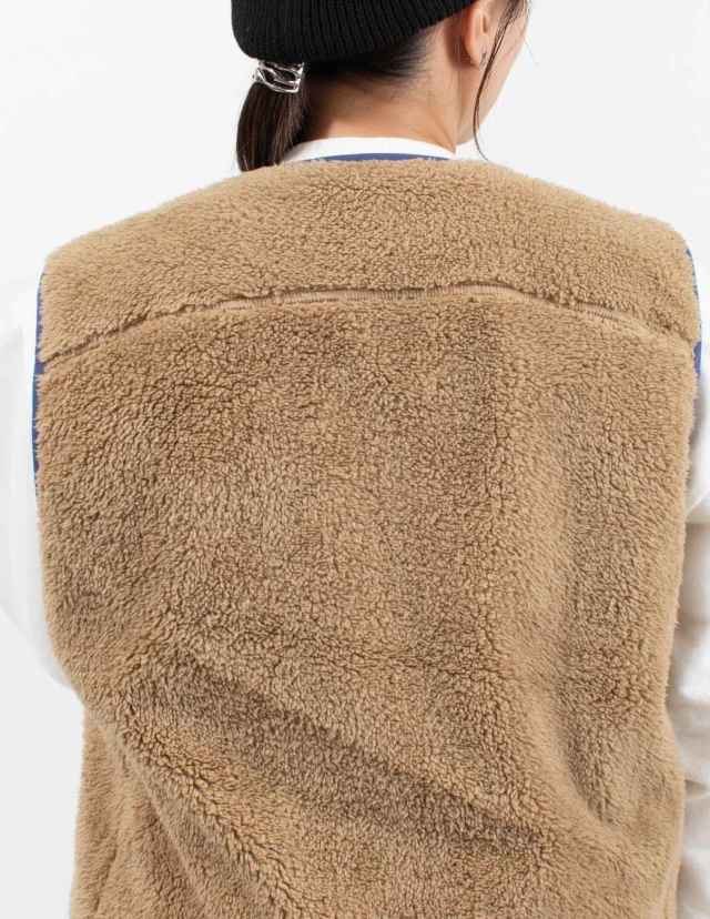 CH04-1475 CHUMS ボンディングフリースノーカラーベスト(アウター／フリース)