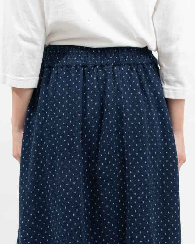 D3216  D*g*y バルーンスカート　デニムドットジャガード