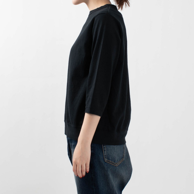 DANA FANEUIL ダナファヌル ムラ糸天竺7分袖ワイドTシャツ D5721301