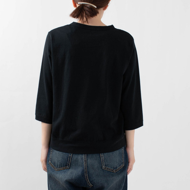 DANA FANEUIL ダナファヌル ムラ糸天竺7分袖ワイドTシャツ D5721301