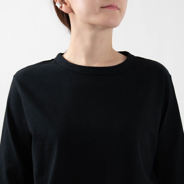 DANA FANEUIL ダナファヌル ムラ糸天竺7分袖ワイドTシャツ D5721301