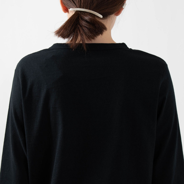 DANA FANEUIL ダナファヌル ムラ糸天竺7分袖ワイドTシャツ D5721301