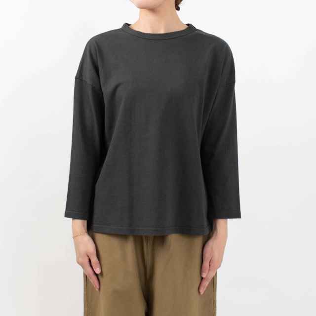 D5823405　DANA FANEUIL ムラ糸天竺長袖ワイドTシャツ
