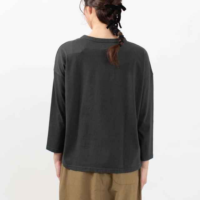 D5823405　DANA FANEUIL ムラ糸天竺長袖ワイドTシャツ