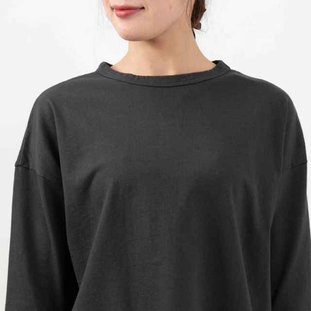 D5823405　DANA FANEUIL ムラ糸天竺長袖ワイドTシャツ
