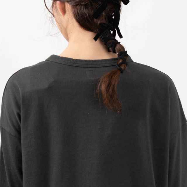 D5823405　DANA FANEUIL ムラ糸天竺長袖ワイドTシャツ