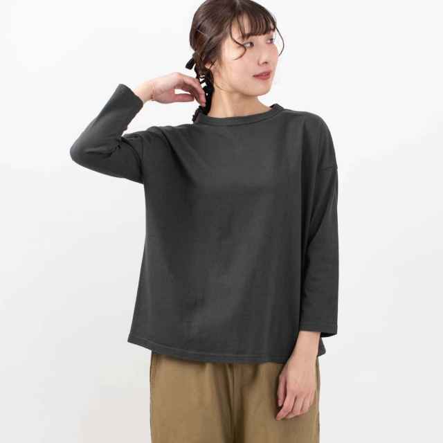 D5823405　DANA FANEUIL ムラ糸天竺長袖ワイドTシャツ