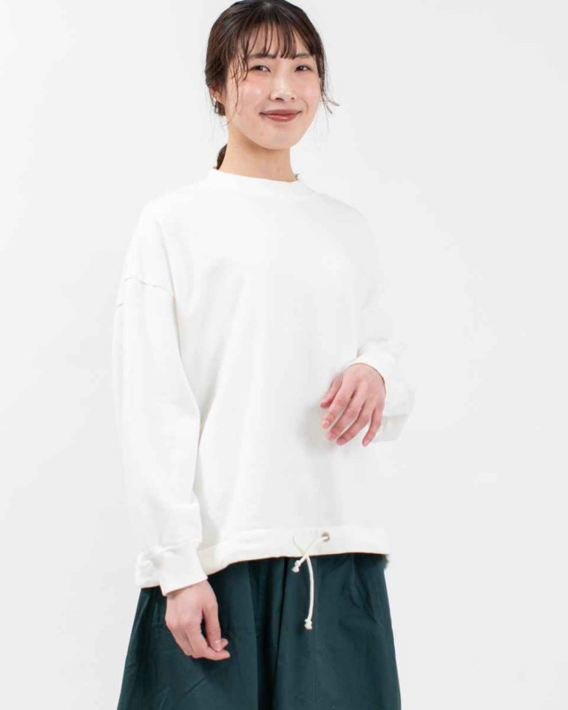 ichi イチ キャッチワッシャークルーネック 240640 ナチュラル ファッション カットソー インナー  30代 40代 50代 大人 カジュアル シンプル  ベーシック ichi キャッチワッシャークルーネック｜ナチュラルファッション
