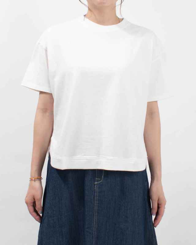 FIRST ファースト ヘムラウンド半袖Ｔシャツ FA-2252 レディース カットソー ナチュラル ファッション コーデ 服 30代 40代 50代ファッション カジュアル FIRST ヘムラウンド半袖Tシャツ｜ナチュラルファッション