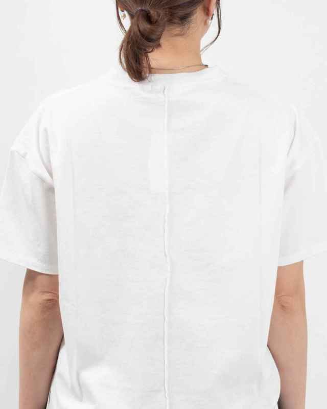 FIRST ファースト ヘムラウンド半袖Ｔシャツ FA-2252 レディース カットソー ナチュラル ファッション コーデ 服 30代 40代 50代ファッション カジュアル FIRST ヘムラウンド半袖Tシャツ｜ナチュラルファッション