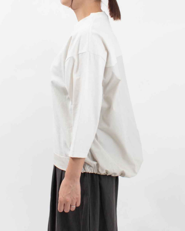 FA-3284  FIRST 天竺×布帛の切り替えプルオーバー