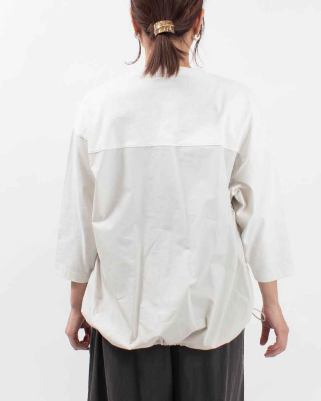 FIRST 天竺×布帛の切り替えプルオーバー｜ナチュラルファッション