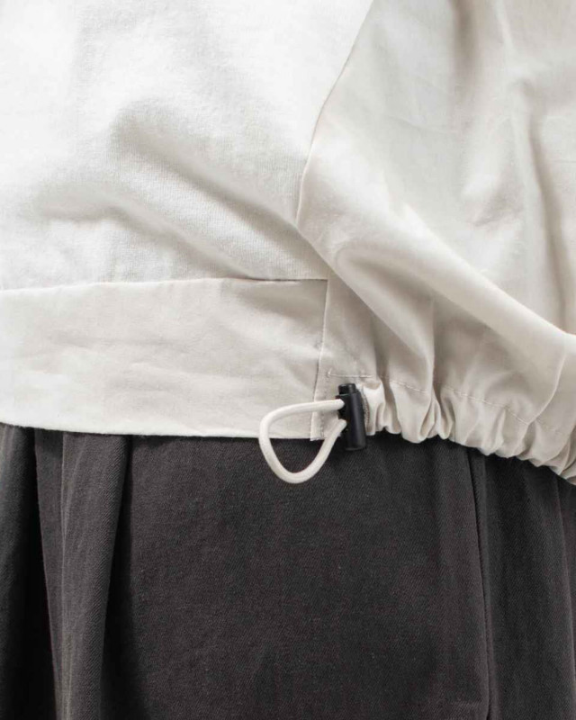 FA-3284  FIRST 天竺×布帛の切り替えプルオーバー