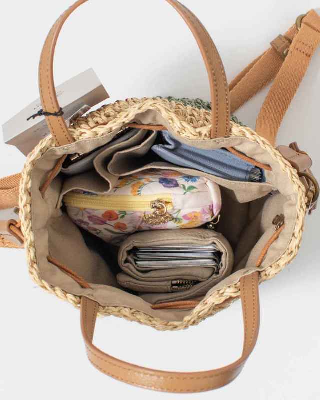 Folna ペーパー 2WAY巾着ショルダーバッグ｜ナチュラルファッション