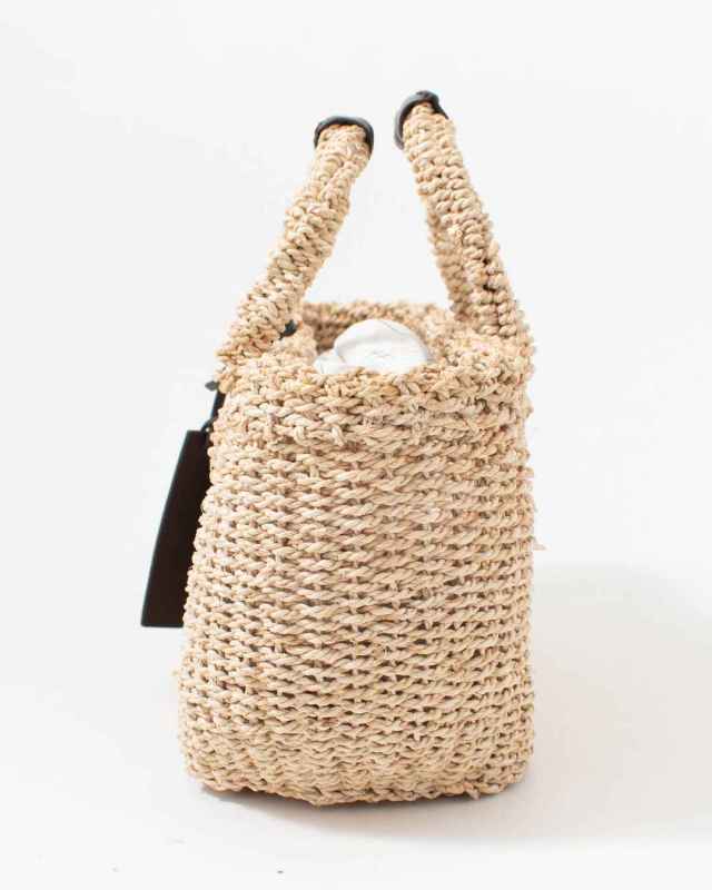 K765004  Folna メイズ透かし編みあずま袋ハンドメイドバック