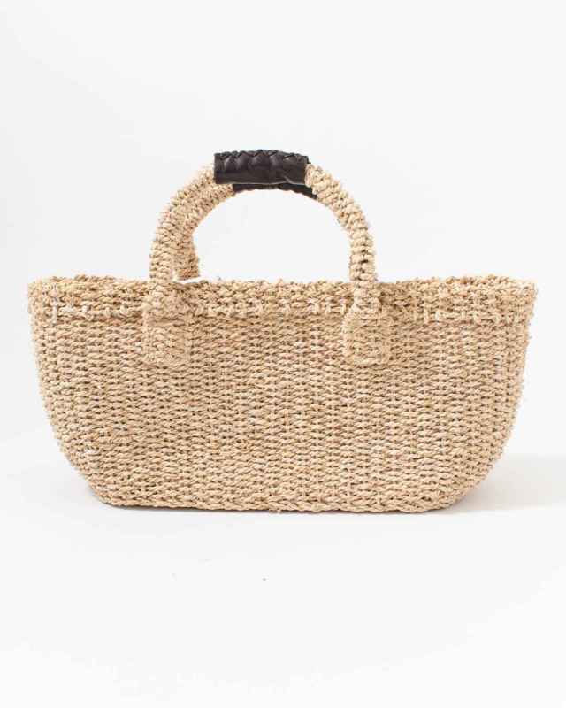 K765004  Folna メイズ透かし編みあずま袋ハンドメイドバック