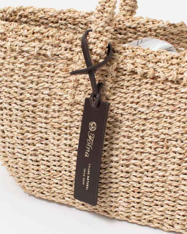 K765004  Folna メイズ透かし編みあずま袋ハンドメイドバック