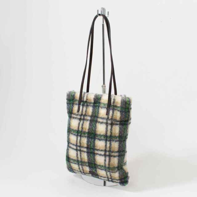 Folna ボアファー 薄マチトートバッグ